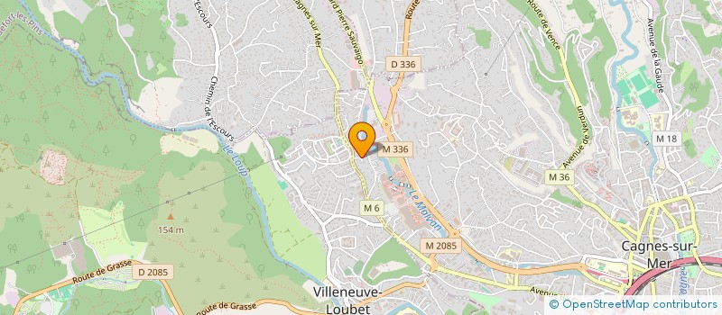 localisation de l'entreprise MONSIEUR PHILIPPE NICOLAS  CAGNES-SUR-MER