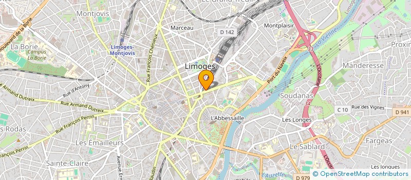 localisation de l'entreprise MONSIEUR PHILIPPE NITIGA à LIMOGES