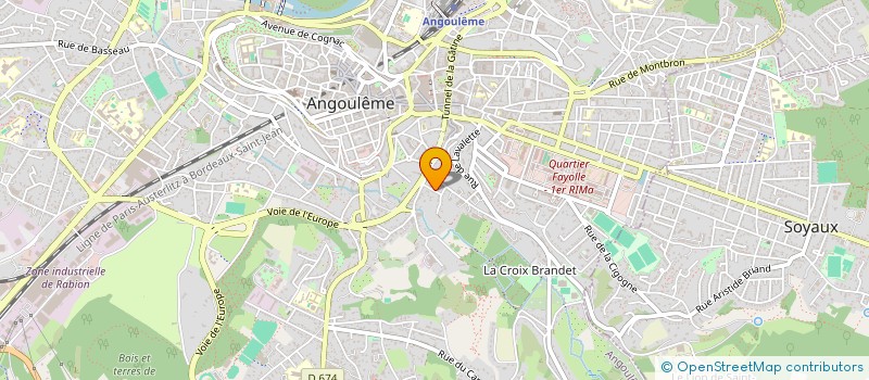 localisation de l'entreprise MONSIEUR PHILIPPE NIVELLE à ANGOULEME