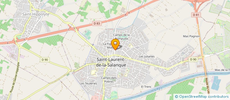 localisation de l'entreprise MONSIEUR PHILIPPE NOE à SAINT-LAURENT-DE-LA-SALANQUE