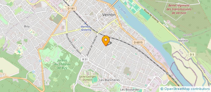 localisation de l'entreprise MONSIEUR PHILIPPE NOEL  VERNON