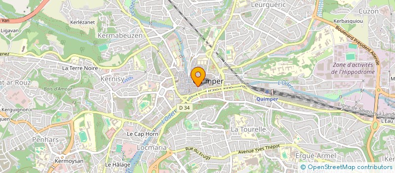 localisation de l'entreprise MONSIEUR PHILIPPE NOWAK à QUIMPER