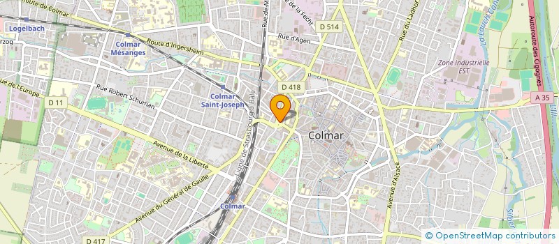 localisation de l'entreprise MONSIEUR PHILIPPE OBRECHT  COLMAR