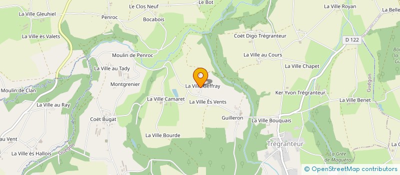 localisation de l'entreprise MONSIEUR PHILIPPE OLIVIER  GUEGON