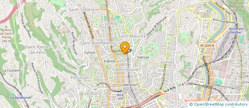 localisation de l'entreprise MONSIEUR PHILIPPE OLIVIER à NICE