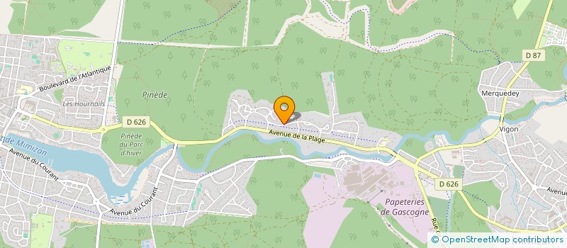 localisation de l'entreprise MONSIEUR PHILIPPE OLIVIER CAPDEVILLE  MIMIZAN