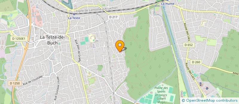 localisation de l'entreprise MONSIEUR PHILIPPE OLLIER  LA TESTE-DE-BUCH