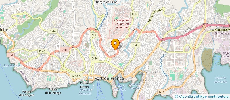 localisation de l'entreprise MONSIEUR PHILIPPE OLLIVIER  FORT-DE-FRANCE