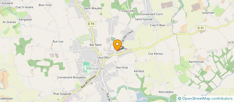 localisation de l'entreprise MONSIEUR PHILIPPE OLLIVIER  PENVENAN