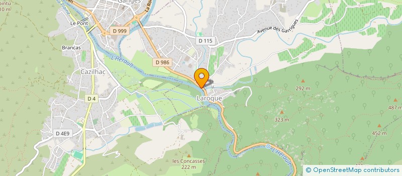 localisation de l'entreprise MONSIEUR PHILIPPE ORENGO  LAROQUE