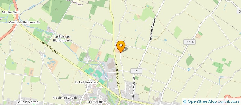 localisation de l'entreprise MONSIEUR PHILIPPE ORIOT à DOUE-EN-ANJOU