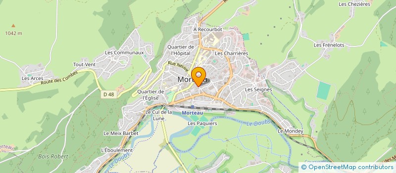 localisation de l'entreprise MONSIEUR PHILIPPE ORRIERE  MORTEAU