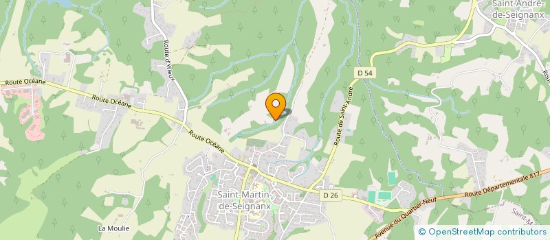 localisation de l'entreprise MONSIEUR PHILIPPE OSWALD  SAINT-MARTIN-DE-SEIGNANX