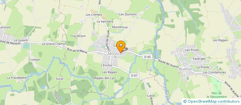 localisation de l'entreprise MONSIEUR PHILIPPE PACAUD à MONTCET