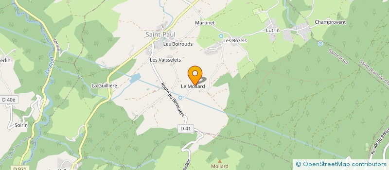 localisation de l'entreprise MONSIEUR PHILIPPE PADEY à SAINT-PAUL-SUR-YENNE