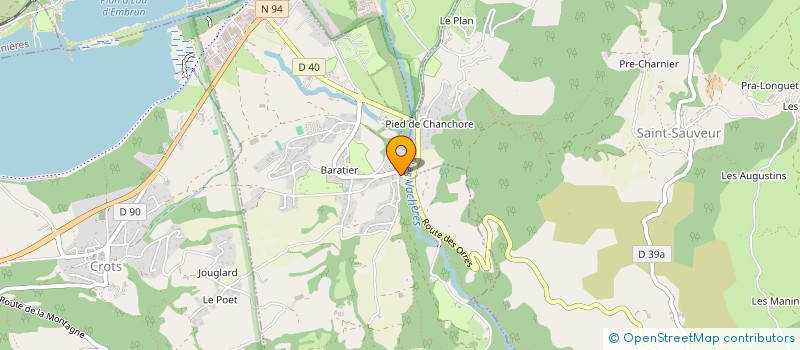 localisation de l'entreprise MONSIEUR PHILIPPE PAGES  LA BATIE-VIEILLE