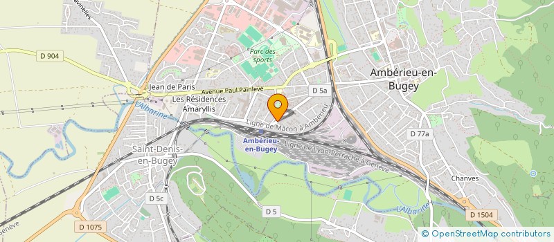 localisation de l'entreprise MONSIEUR PHILIPPE PAGET à AMBERIEU-EN-BUGEY