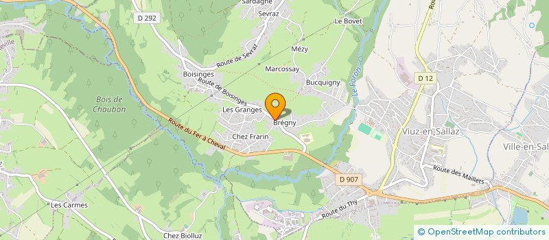 localisation de l'entreprise MONSIEUR PHILIPPE PAGNIER  VIUZ-EN-SALLAZ