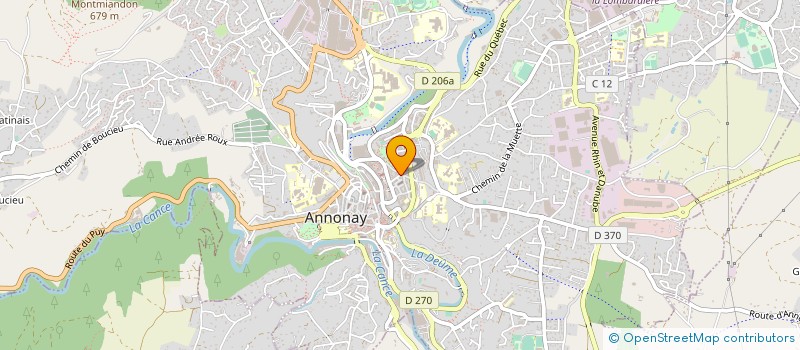 localisation de l'entreprise MONSIEUR PHILIPPE PAILLOUD à ANNONAY