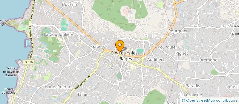 localisation de l'entreprise MONSIEUR PHILIPPE PAIRIS à SIX-FOURS-LES-PLAGES
