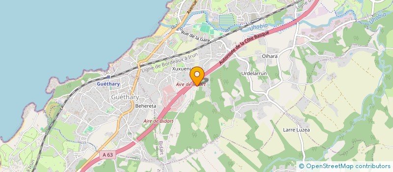 localisation de l'entreprise MONSIEUR PHILIPPE PALACIN  GUETHARY