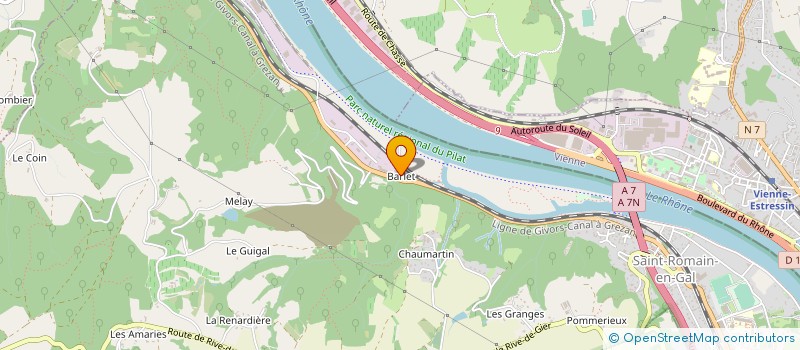 localisation de l'entreprise MONSIEUR PHILIPPE PALARIC  SAINT-ROMAIN-EN-GAL