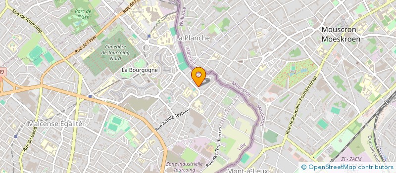 localisation de l'entreprise MONSIEUR PHILIPPE PALETTE  TOURCOING