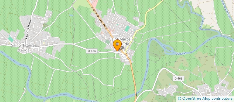 localisation de l'entreprise MONSIEUR PHILIPPE PALLARES  SAINT-MARCEL-SUR-AUDE