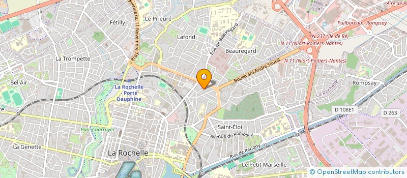 localisation de l'entreprise MONSIEUR PHILIPPE PALLU DE LA BARRIERE  LA ROCHELLE