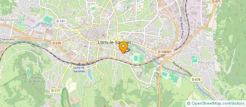 localisation de l'entreprise MONSIEUR PHILIPPE PALLUD à LONS-LE-SAUNIER