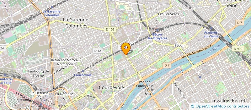 localisation de l'entreprise MONSIEUR PHILIPPE PAOLANTONI à COURBEVOIE