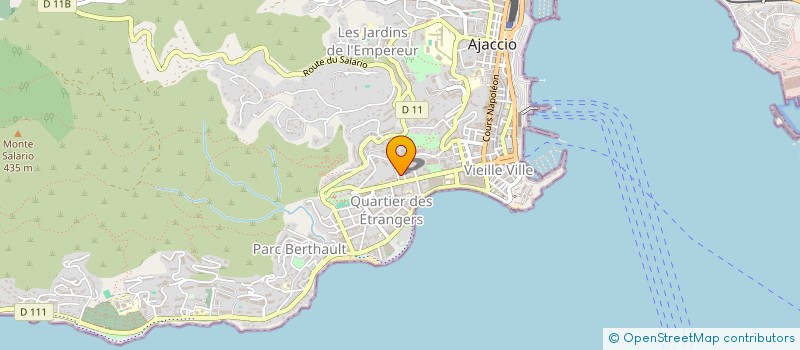 localisation de l'entreprise MONSIEUR PHILIPPE PAOLINI à AJACCIO