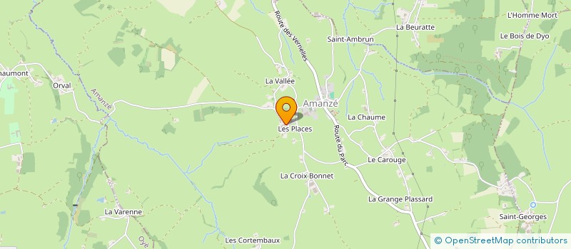 localisation de l'entreprise MONSIEUR PHILIPPE PAPERIN  AMANZE