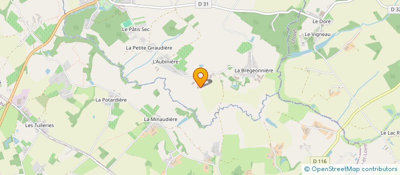 localisation de l'entreprise MONSIEUR PHILIPPE PAQUET  LA BOISSIERE-DU-DORE