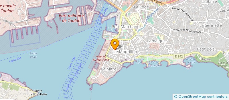 localisation de l'entreprise MONSIEUR PHILIPPE PAQUET  TOULON