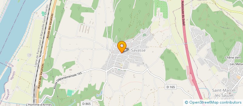 localisation de l'entreprise MONSIEUR PHILIPPE PARIAUD  SAVASSE