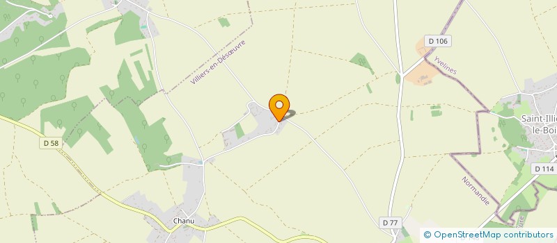 localisation de l'entreprise MONSIEUR PHILIPPE PARMENTIER  VILLIERS-EN-DESUVRE