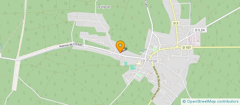 localisation de l'entreprise MONSIEUR PHILIPPE PARRA  LE PORGE