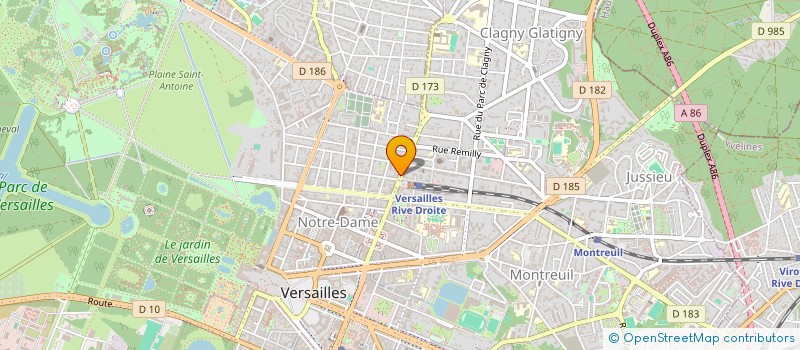 localisation de l'entreprise MONSIEUR PHILIPPE PARRAU à VERSAILLES