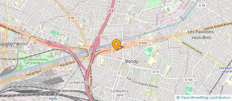 localisation de l'entreprise MONSIEUR PHILIPPE PARRINELLO à BONDY