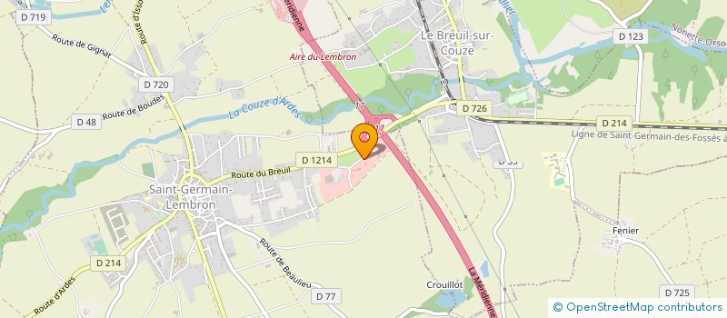 localisation de l'entreprise MONSIEUR PHILIPPE PARROT  SAINT-GERMAIN-LEMBRON