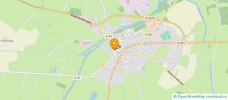 localisation de l'entreprise MONSIEUR PHILIPPE PASCAREL  SANCOINS