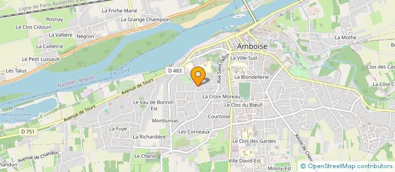 localisation de l'entreprise MONSIEUR PHILIPPE PASCHUTINE  AMBOISE