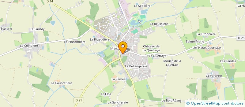 localisation de l'entreprise MONSIEUR PHILIPPE PASSELANDE  MESANGER