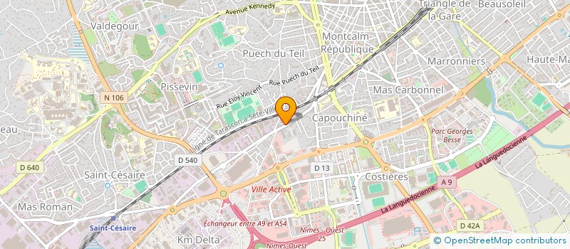 localisation de l'entreprise MONSIEUR PHILIPPE PASSET  NIMES