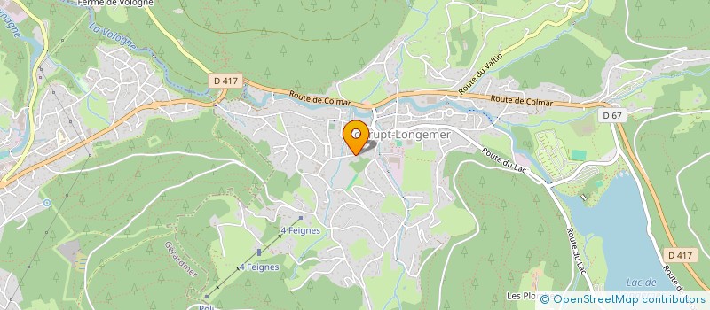 localisation de l'entreprise MONSIEUR PHILIPPE PAUCHARD  XONRUPT-LONGEMER