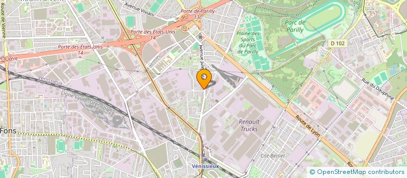 localisation de l'entreprise MONSIEUR PHILIPPE PAUL  VENISSIEUX