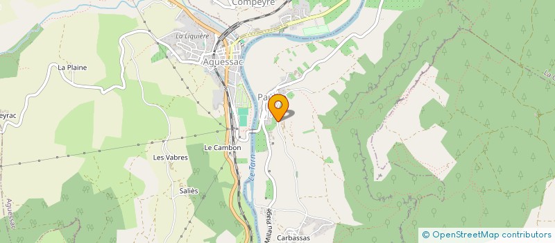 localisation de l'entreprise MONSIEUR PHILIPPE PAULHAC  COMPEYRE