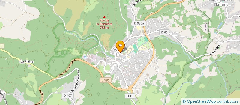 localisation de l'entreprise MONSIEUR PHILIPPE PAYET à VOLVIC