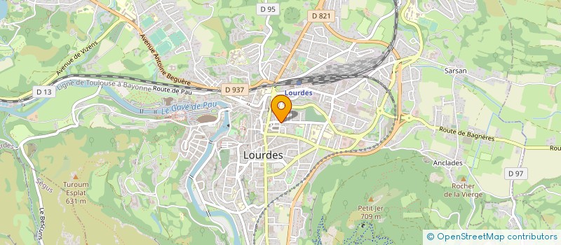 localisation de l'entreprise MONSIEUR PHILIPPE PECHEUX à LOURDES